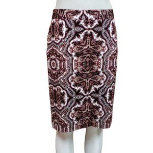 Van Heusen Skirt Women’s 4 Pencil Geometric Print Lined NWT Workwear